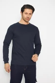 Uzun Kol Sıfır Yaka Sweatshirt thumbnail 1