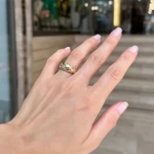 14k Altın Turtle Yüzük thumbnail 6