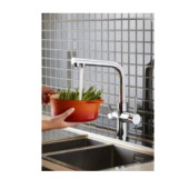 Artema Split A42144 Dual-flow Eviye Mutfak Bataryası, Krom thumbnail 3