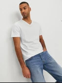 JACK JONES Erkek V Yaka Basic Tişört 12156102 thumbnail 6