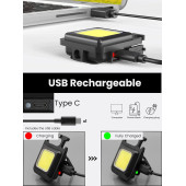 UconeX USB şarjlı mini el feneri thumbnail 4