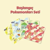 Özel Tasarım Başlangıç Pokemonları Sticker Set -4 Adet- thumbnail 1