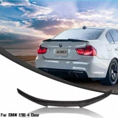 Bmw E90 M4 boyalı spoiler (Pianoblack) 2005-2012 arası thumbnail 2