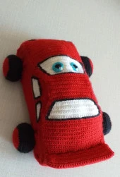 Şimşek Mcqueen Amigurumi Organik Oyuncak thumbnail 2