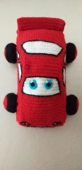 Şimşek Mcqueen Amigurumi Organik Oyuncak thumbnail 3