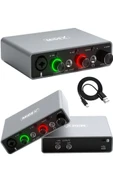 Midex GLX-700GR Üst Segment Usb Stüdyo Ses Kartı 2 Giriş 2 Çıkış 24bit/192kHz thumbnail 1