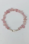 Pembe Kuvars Bileklik Kırıktaş 653-3 thumbnail 1
