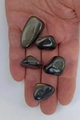 50 Gram Flaşlı Obsidyen Tamburlu Parçalar 666 thumbnail 1
