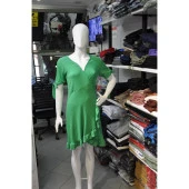 Kruvaze Yaka Elbise thumbnail 5