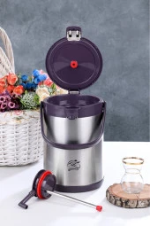 Cooker 2,5 lt. çelik termos pompalı - çay termosu brd thumbnail 3