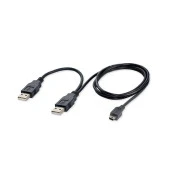 Vcom USB 2.0 to Mini 5Pin Y Kablo 30 cm thumbnail 1