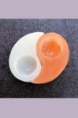 Yin Yang İkili Selenit Mumluk thumbnail 3