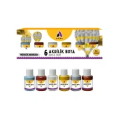 Adel Akrilik Boya Metalik 6x25 ml thumbnail 2