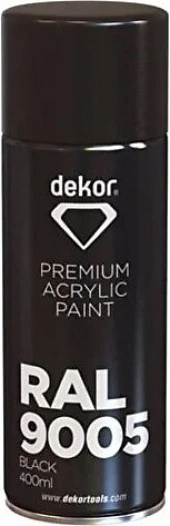 DEKOR 653 PARLAK SİYAH SPREY BOYA 400ML thumbnail 2