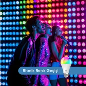 Akıllı Bluetooth Ampul 16 Milyon Renk thumbnail 5
