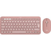 Logitech Pebble 2 Combo 920-012247 Pembe TKL Kablosuz Klavye Mouse Seti thumbnail 4