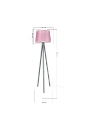 Modelight Deko Lambader Gri Ayak / File Pembe Şapka thumbnail 4