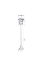 Modelight Optik Üçgen Çim Direği Beyaz Mdl.3128 thumbnail 2