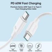 Joyroom 60W Type-C-Type-C Şarj Kablosu 0,25M thumbnail 3