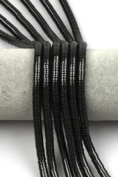 Hematit Dizi 1 x 6 mm Pul Kesim thumbnail 1