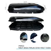 Tabut Bagaj Mat Siyah 450LT Tuğra thumbnail 3