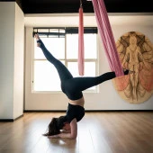 Avessa Yoga Woo Hamak Set Pembe thumbnail 3
