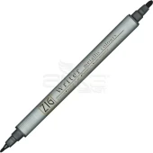 Zig Writer Metallic Colours Çift Uçlu Marker Kalem 127 Black thumbnail 1