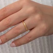 Gümüş Gold Ajda Kadın Yüzük thumbnail 3