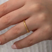 Gümüş Gold Ajda Kadın Yüzük thumbnail 4