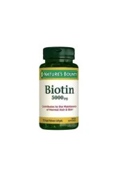 Natures Bounty Biotin 5000 mg 72 Kapsül thumbnail 1