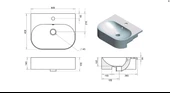 Nef Lavabo 40 x 50 cm (oval) TURAVİT thumbnail 2