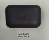 LOFT ÇANAK LAVABO 40X60cm TURAVİT - MAT SİYAH thumbnail 3