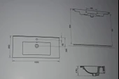 BELLA ETEJERLİ LAVABO 100cm TURAVİT thumbnail 2
