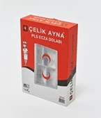ÇELİK AYNA PLASTİK ECZA DOLABI 34x50cm thumbnail 1