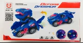 DEFORM DINOSAUR PİLLİ IŞIKLI ARABA HG-788 thumbnail 1