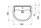 ALİZE LAVABO 50X60cm TURASER thumbnail 3