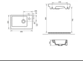 İDA ETEJERLİ LAVABO 28X45cm TURAVİT thumbnail 2