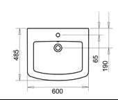 PLAZA LAVABO 50X60cm TURAVİT thumbnail 3