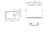 İDA ETEJERLİ LAVABO 32X50cm TURAVİT thumbnail 2