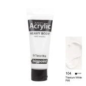 Bigpoint Akrilik Boya 75 ml Titanium White 104 thumbnail 1