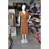 KAHVE RENGİ ELBİSE thumbnail 2