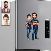 Arkadaş Tasarımlı Buzdolabı Magneti thumbnail 1