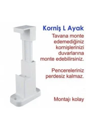 Korniş Tutucu L Ayak 2 Adet thumbnail 2
