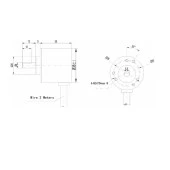 Artımlı Optik Döner Enkoder - 5-24V/DC 600 Darbe - (Rotary Encoder) thumbnail 3
