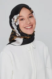 90*90  Kadın Ipek Eşarp -7832-20 thumbnail 1