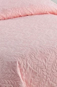 Ivy Pudra Çift Kişilik Microfiber Kapitone Yatak Örtüsü thumbnail 3