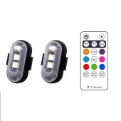 Kumandalı Şarjlı Çift RGB Led Flaşör thumbnail 5