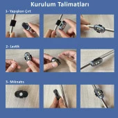 Kumandalı Şarjlı Çift RGB Led Flaşör thumbnail 9