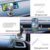 Dirsekli Araç Telefon Tutucu Gümüş thumbnail 4