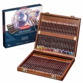 Derwent Coloursoft Kuru Boya Kalemi 48li Ahşap Kutu thumbnail 1